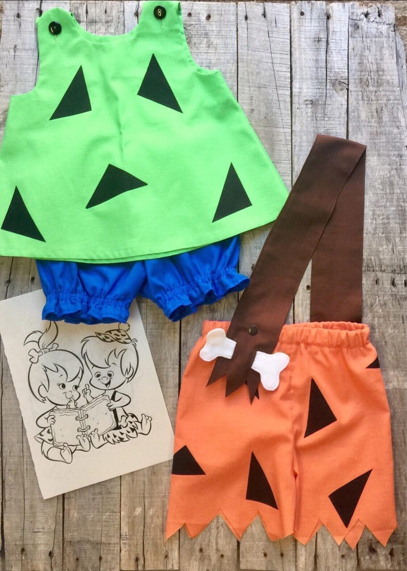 Bam Bam Halloween Costume Flintstones Halloween Toddler Etsy