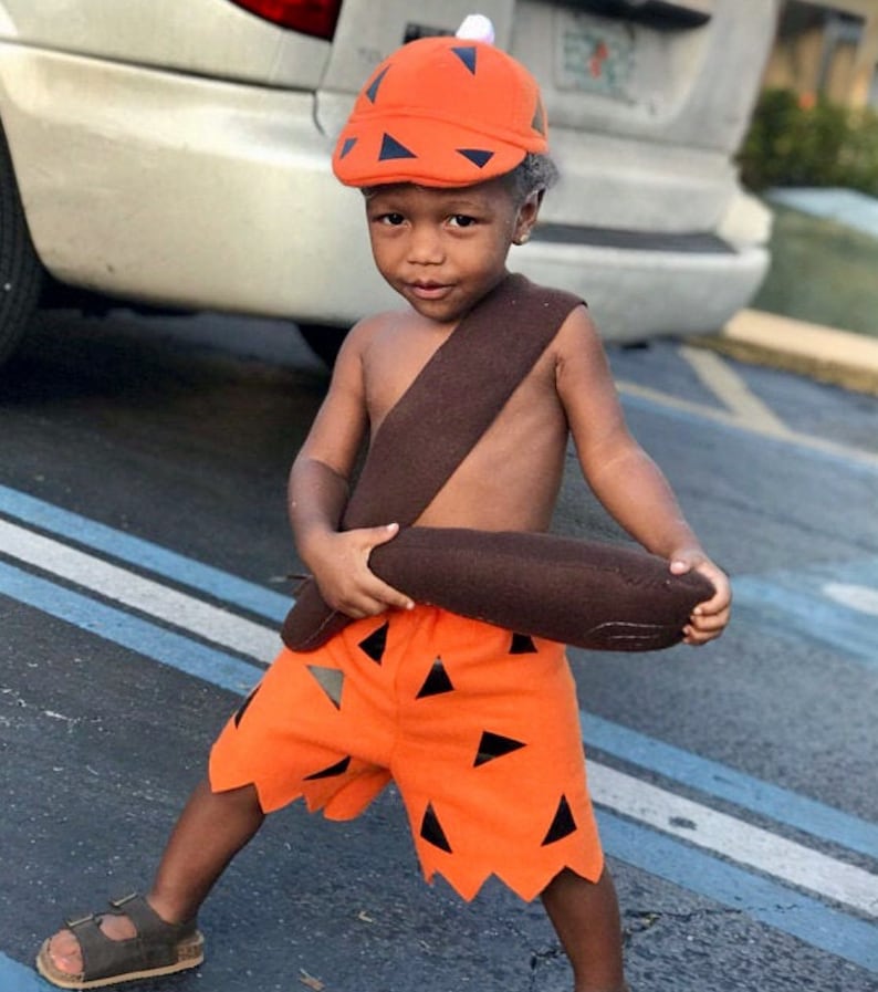 Bam Bam Halloween Costume First Birthday Flintstones Birthday Etsy