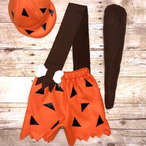 Cave boy  bam  first birthday -  Halloween - toddler shorts, hat and club -   First Birthday