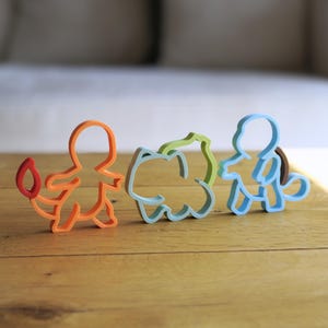 1. Generation Poke Dekoration, feine filigrane Dekoration für Gaming-Zimmer, Kinderzimmer, Babyzimmer, Glurak, Turtok, Bisaflor, dezent