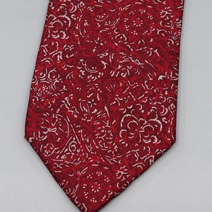 Vintage Jean-Louis Scherrer Red Silk Tie – Made in France