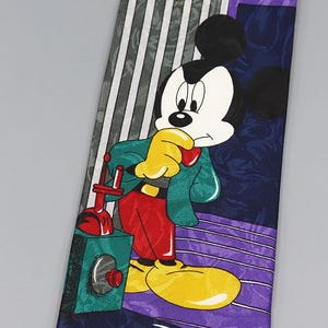 Vintage Mickey Mouse Tie Disney Mickey Unlimited Colorful Novelty Necktie 90s Cartoon Collectible Men’s