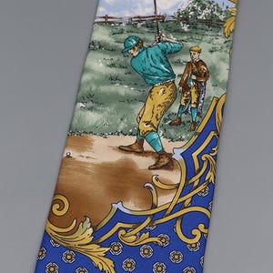 Vintage Hugo Boss Golf Scene Tie