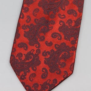 Vintage JOOP! Red Paisley Silk Tie – Made in Italy
