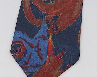 Vintage Abstract Silk Tie – Prochownick for Wormland, Made in Italy