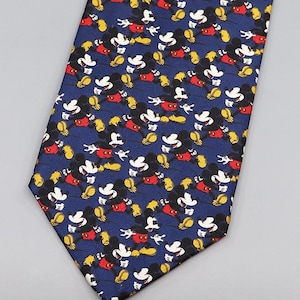 Vintage Mickey Mouse Silk Tie – The Disney Store, Made in Italy
