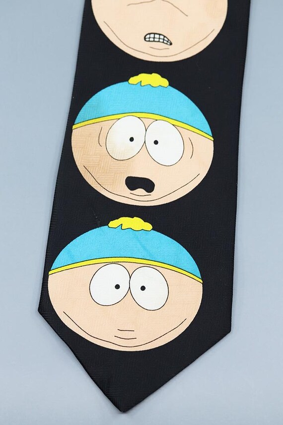 Vintage 1998 South Park Tie: Eric Cartman Novelty Necktie View 2
