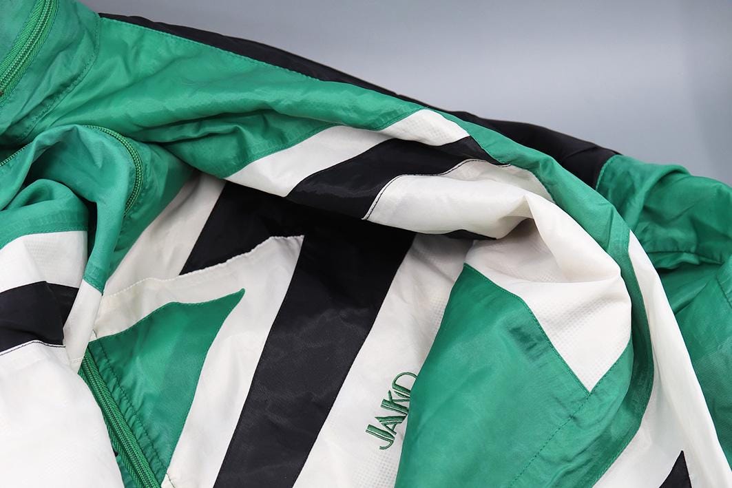 Vintage JAKO Sport Windbreaker Jacket Green Black 90s Track Top - Etsy