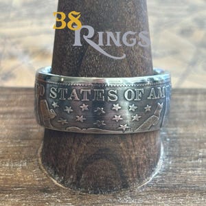 90% SILVER Barber Half Dollar Coin Ring USA United States of America SIZES 5-12 Handmade