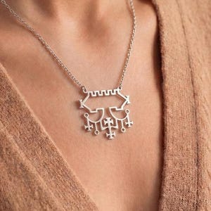 Belial Sigil Necklace | 925 Sterling Silver Gothic Jewelry | Goetic Demon Symbol Occult Style | Dark Spiritual Gift