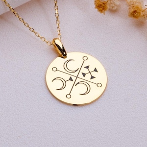 Custom Murmur Sigil Pendant – Lucifer Lilith Protection Sigil, Witchy Goth Jewelry, Halloween Supernatural Gift, Handmade Pendants