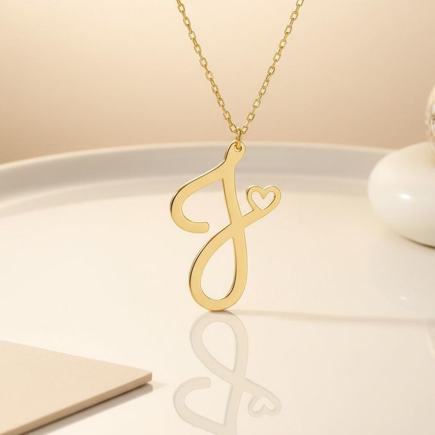 Süßwasser Perle Brief Initial Anhänger Charm Layered Chain Halskette Edelstahl 1