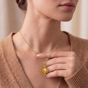 Sacred Shell Relic pendant | 925 Sterling Silver | Ornate Coastal Style | Meaningful Gift image 8
