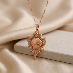 Sacred Shell Relic pendant | 925 Sterling Silver | Ornate Coastal Style | Meaningful Gift image 5