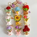 Handmade Crochet Flower Keychain – Sunflower, Tulip, or Rose Keyring | Cute Gift for Flower Lovers, Women, Friends | Unique Keychain Gift product logo