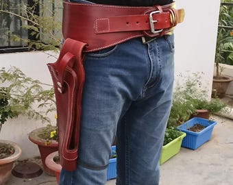 Leather Holster For Scoped Blackhawk / Super Blackhawk 7.5" Barrel #8505