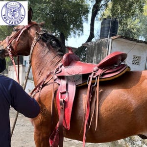 Handgefertigter Westernleder Handmade Ranch Roper Pferdesattel, Größe (10 &quot;bis 18 &quot;) Zoll Sitz. (...Lesen Sie die Beschreibung für mehr Info...)