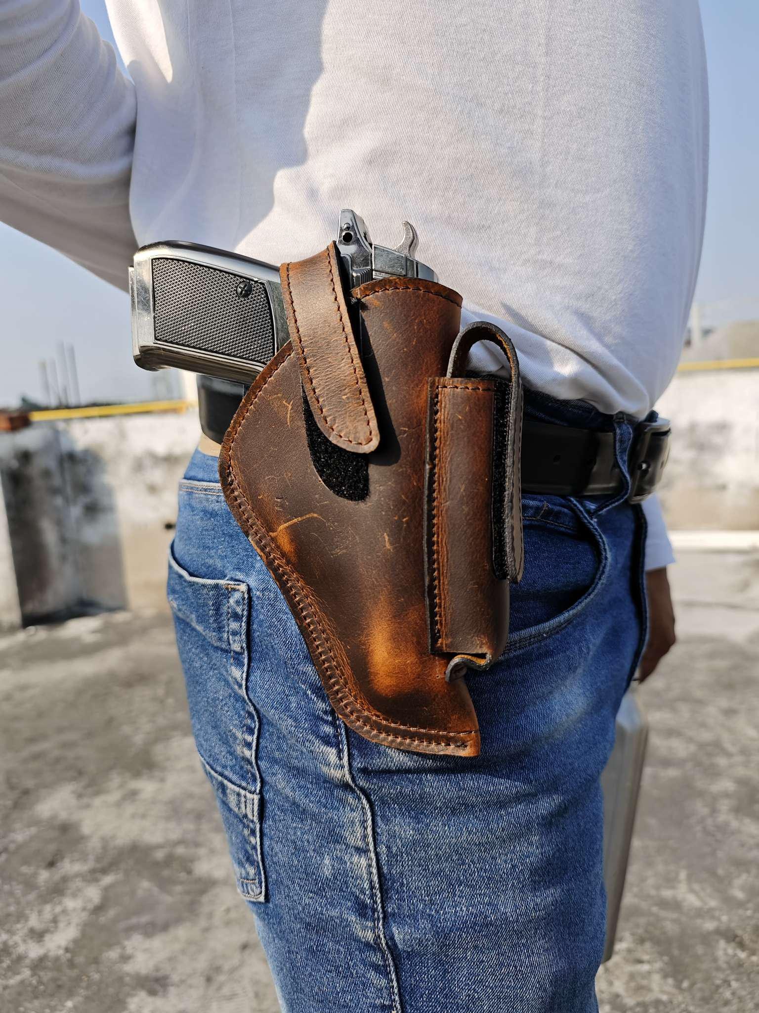 PHL製　P226 レザーホルスター左用　実物 PHL製 P226 レザーホルスター左用 実物