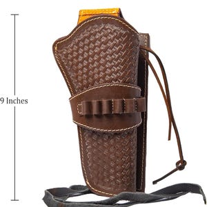 Western zacht gevoerde leren holster past Colt SAA Ruger Vaquero Uberti Cattleman Pietta EMF Traditions 1873 Revolver