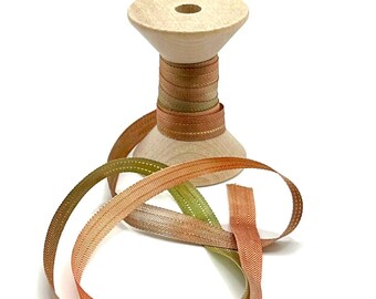 Brown, 1/4", ribbon with gold threads down the center -Fancy ribbon - Novelty ribbon -  Sparkle ribbon - DAZBRN15Q