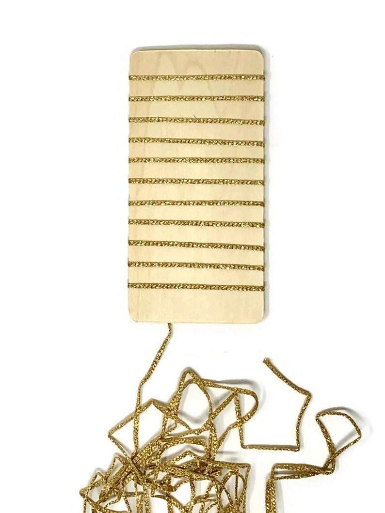 18 metallic and rayon braided ribbon