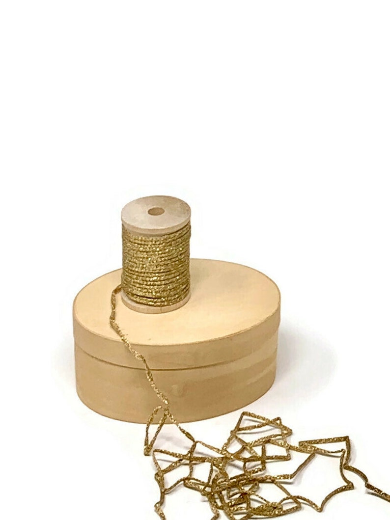 18 metallic and rayon braided ribbon