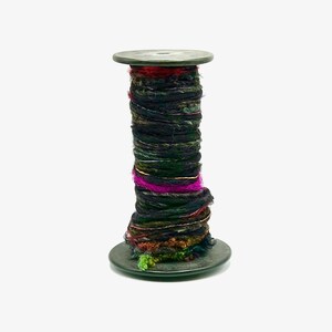 Black-toned, wool and mohair, sampler - Wool scraps - Textured yarn - Fiber mix - Yarn sampler pack - Art yarn bundle - WS2BLK10/10P