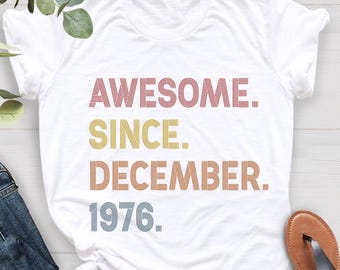 Since 1976 Shirt, Custom 50th Birthday Tee