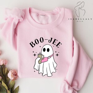 Halloween Ghost Sweatshirt, Boo Jee Shirt, Boo Shirt, Spooky Ghost Hoodie, Spooky Season Ghost Sweater, Spooky Vibes Shirt, Halloween Gifts