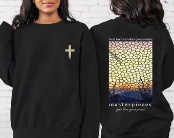 Christian Sweatshirt, Cross Graphic, Religious Apparel