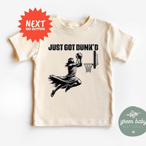 Baptism Kids T-Shirts And Onesie®, Funny Basketball Gift for Kids, Religious Baby Tee, Just Got Dunk&#39;d Shirt, Christian Gift for Kids