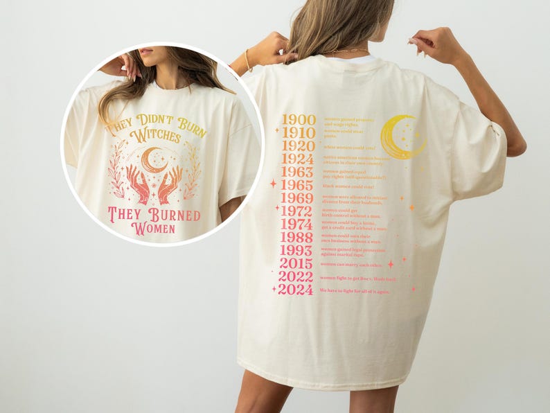 Feminist Witch Shirt, They Burned Women, Comfort Colors® image 3