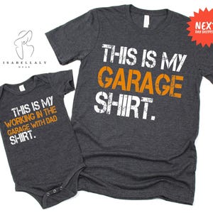 This Is My Working In The Garage With Dad Shirt, Daddy And Me Shirts, Garage Shirts, Father And Son Shirts, Dad Son Gift, Gift For Husband