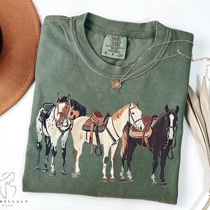 Comfort Colors® Western Shirt, Horse Shirt, Western Graphic Tee, Cowgirl Tshirt, Horse Girl T Shirt, Ranch Girl Tee, Cowboy Graphic Shirt