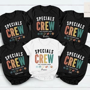 Custom Specials Crew Teacher Shirts, Custom Special Matching Elective Teacher Shirts, Custom Teacher Shirt, Personalized School T shirt