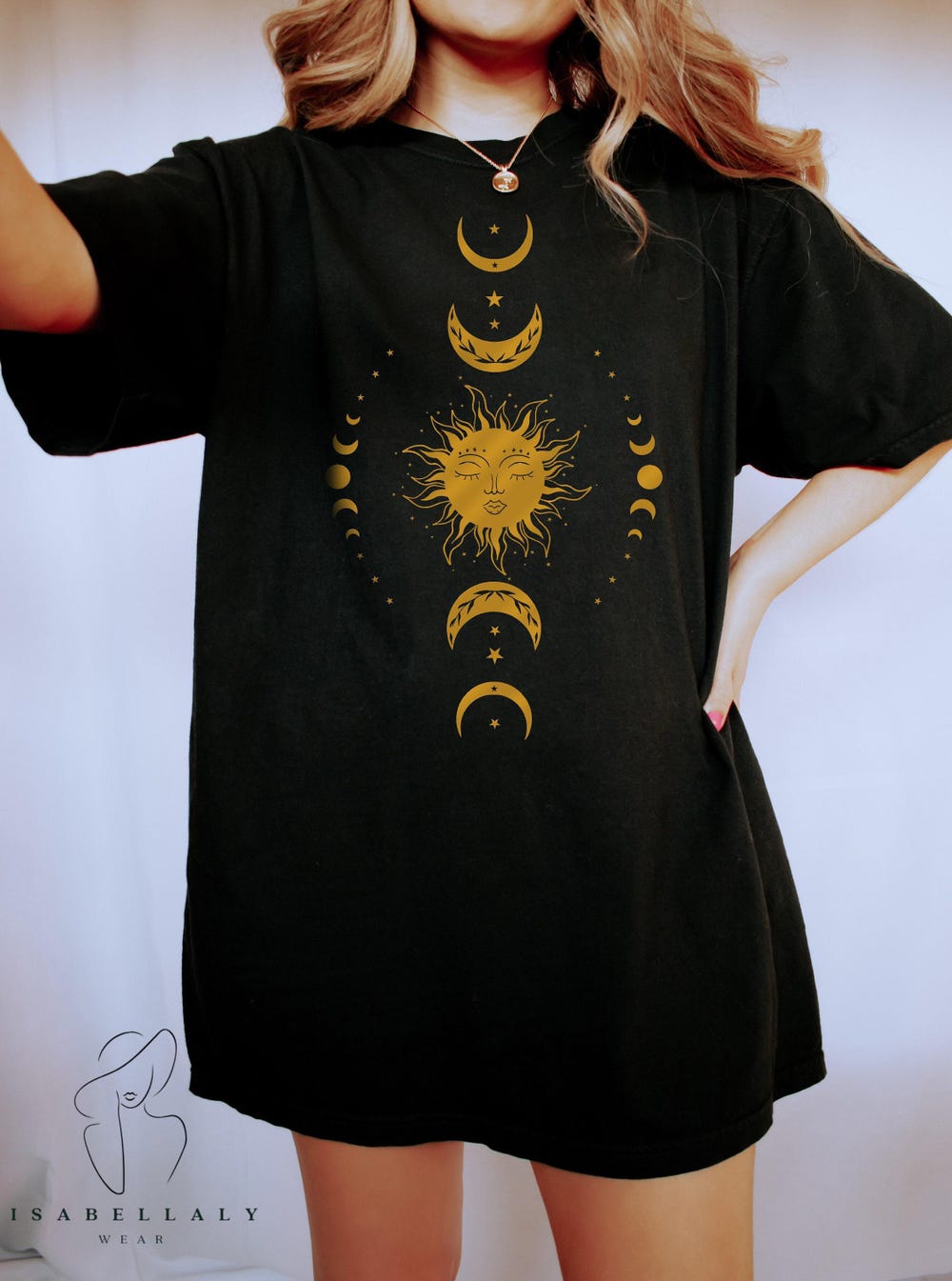 Spiritual Shirt, Boho Sun Shirt, Celestial Shirt,Celestial Moon Shirt, Astrology Shirt, Witchy Shirt, Comfort Shirt, Mystical Shirt Onlytee