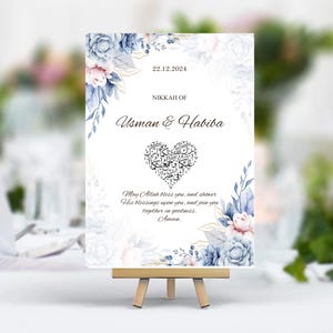 Dua Card | Wedding Favours | Muslim Wedding | Dua Card Favours | Wedding Card | Editable Canva Template For Digital Download | Printable