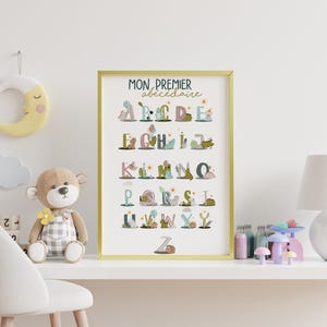 Dinosaurio ABC – Póster educativo y divertido para niños