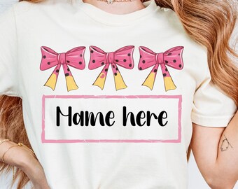 Personalised Name shirt png, Custom Teacher name Png, Back To School png,  Custom Teacher shirt png, Teacher's Day gift, Student name shirt