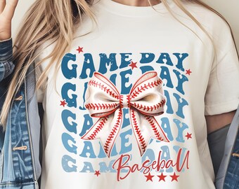 Game Day Baseball Coquette Png, Retro Baseball Coquette Png, Tis the Season Png, Baseball Bow Png, Baseball Mama Png, Baseball Game Day Png