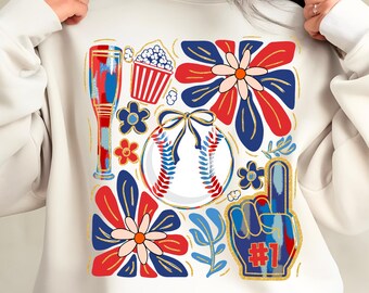 Game Day Baseball Coquette Png, Boho Baseball floral Png, Tis the Season Png, Baseball Bow Png, Baseball Mama Png, Baseball Game Day Png