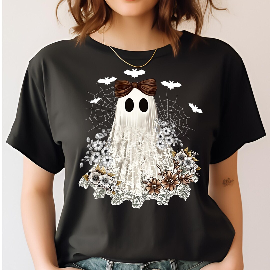 Cute Lace Ghost Png,boo in Boojee Png, Halloween Boo Lace Bow Png ...