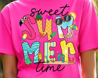 Süßer Sommer PNG, Neon Sommer Png, Trendy Sommer Png, Sommer Png, Sublimationsdesign, Koketten Design, Sommer Png, Sommer Vibes Png
