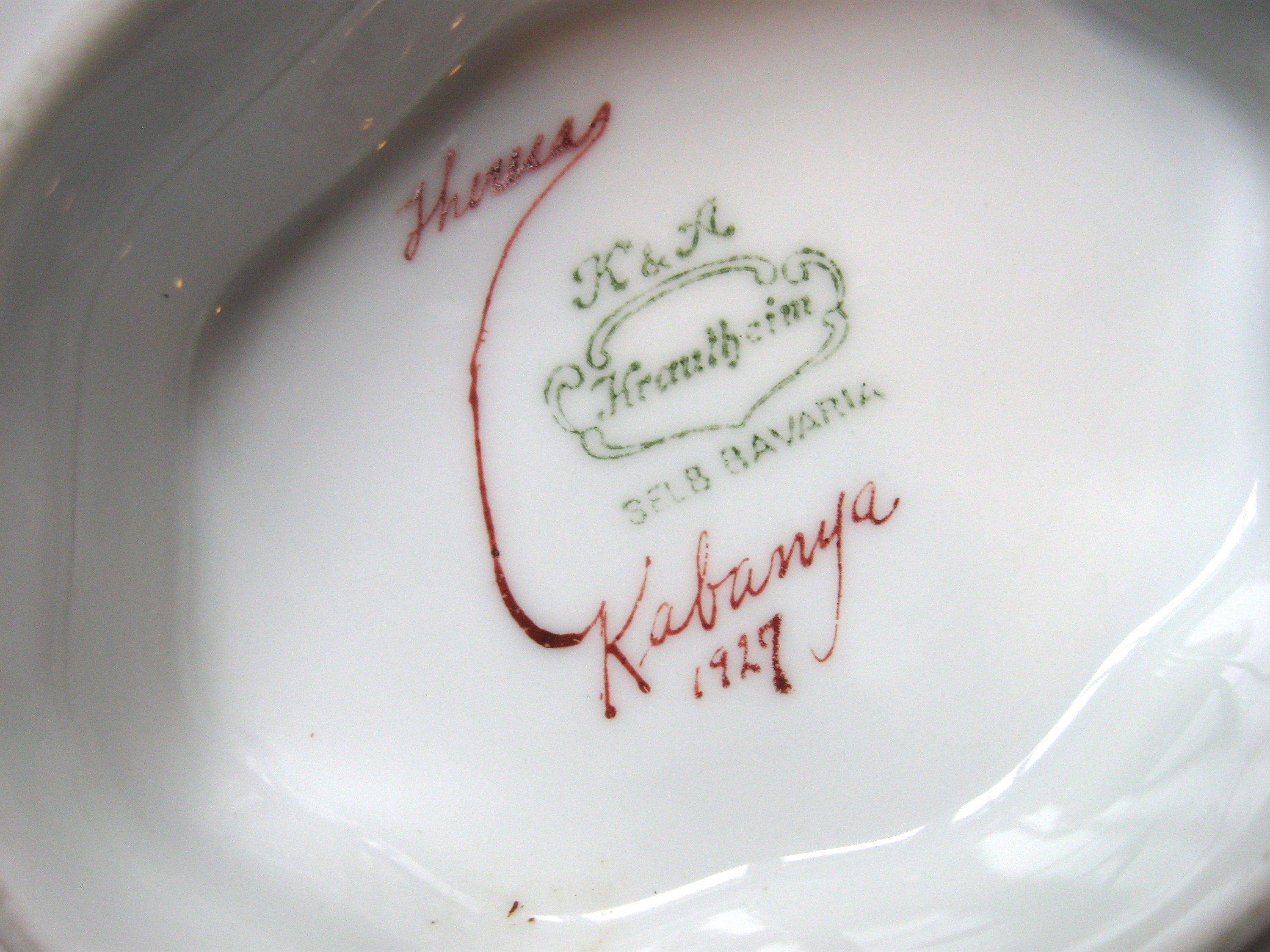 Rare Signed and Dated K & A Krautheim Selb Bavaria Porcelain Etsy