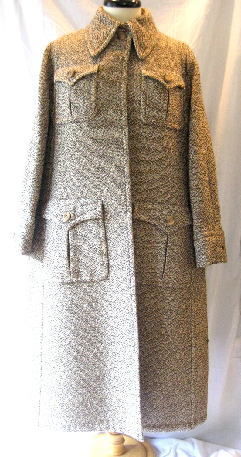 tweed maxi coat