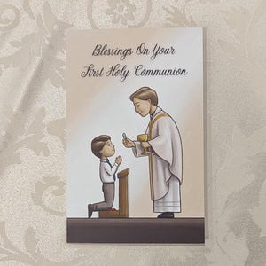 First Communion Card (Boy)