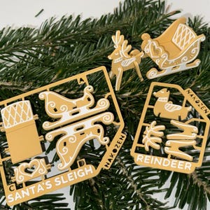 Rentier mit Schlitten DIY Set – Perfektes Projekt zur Weihnachtszeit - moderne Deko für Weihnachten