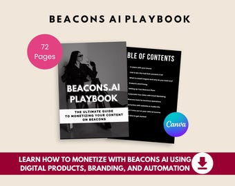 Manual de IA Beacons | Monetize Conteúdo e Produtos Digitais | Renda Passiva PLR em Mídias Sociais | Download Digital