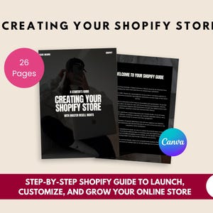 Guía de configuración de tienda Shopify / Tutorial paso a paso / PDF para negocios de comercio electrónico