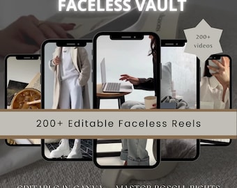 200+ Faceless Reels | Video Content Bundle (Digital Download
